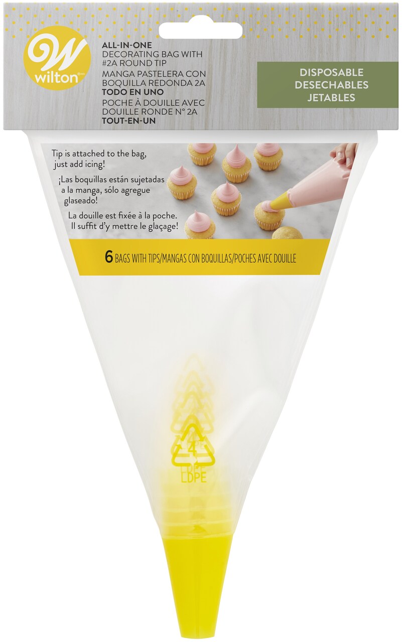 Wilton All-In-One Disposable Decorating Bag With Round Tip-#2A